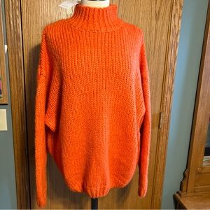 Womens Oversized Sweater Size XXL Long Sleeve Moch Turtleneck Miss Morandi Boxy